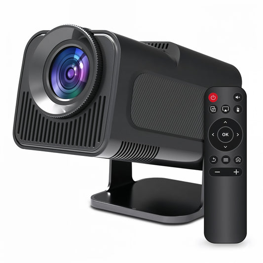Mini projecteur HY320 – Résolution native 720P, Android 11, WiFi6, BT5.0, rotation 180°, projection 85” à 200”