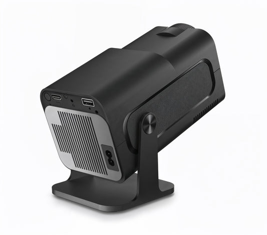 Mini projecteur HY320 – Résolution native 720P, Android 11, WiFi6, BT5.0, rotation 180°, projection 85” à 200”